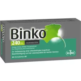 BINKO 240 mg επικαλυμμένα με λεπτό υμένιο δισκία, 30 τεμάχια
