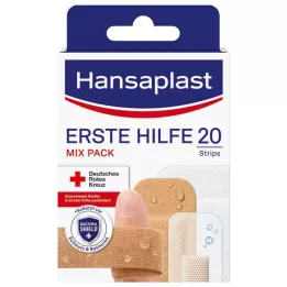 HANSAPLAST Μείγμα επιδέσμων πρώτων βοηθειών, 20 τεμάχια