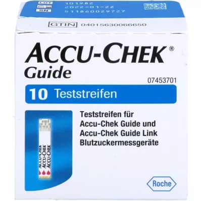 ACCU-CHEK Δοκιμαστικές ταινίες οδηγού, 1X10 τεμάχια