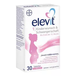 ELEVIT 1 Δισκία γονιμότητας & Δισκία εγκυμοσύνης, 30 κάψουλες