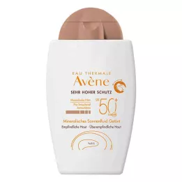 AVENE Ορυκτό αντηλιακό υγρό SPF 50+ χρωματιστό, 40 ml