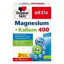 DOPPELHERZ Δισκία μαγνησίου+καλίου, 60 κάψουλες