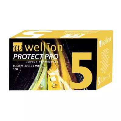 Wellion Protect Pro Safety Pen Needles 30 G 5 mm, 100 τμχ