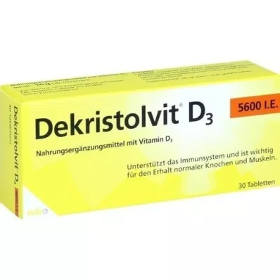 DEKRISTOLVIT Δισκία D3 5.600 I.U., 30 τεμ