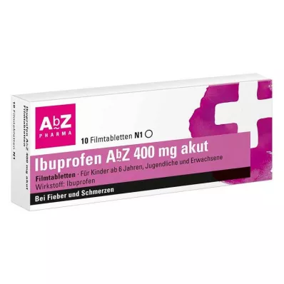 Ibuprofen AbZ 400 mg οξέα επικαλυμμένα με λεπτό υμένιο δισκία, 10 τεμ