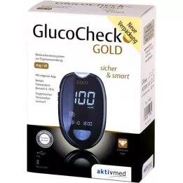 GLUCOCHECK GOLD Σετ μετρητή γλυκόζης αίματος mg/dl, 1 τεμάχιο
