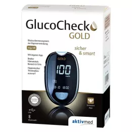 GLUCOCHECK GOLD Σετ μετρητή γλυκόζης αίματος mg/dl, 1 τεμάχιο