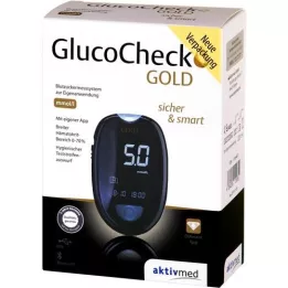 GLUCOCHECK GOLD Σετ μετρητή γλυκόζης αίματος mmol/l, 1 τεμάχιο