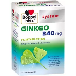 DOPPELHERZ Ginkgo 240 mg σύστημα επικαλυμμένων με λεπτό υμένιο δισκίων, 120 τεμάχια