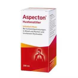 ASPECTON Κατασταλτικό του βήχα Χυμός Ισλανδικού βρύου, 200 ml