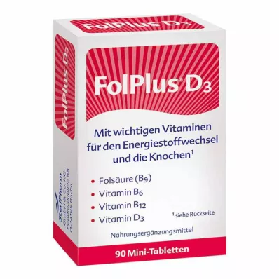Ταμπλέτες Folplus + D3, 90 τεμ