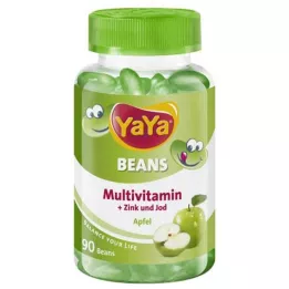 YAYA BEANS Μήλο Ψευδάργυρος και Ιώδιο μασώμενες παστίλιες, 90 κάψουλες