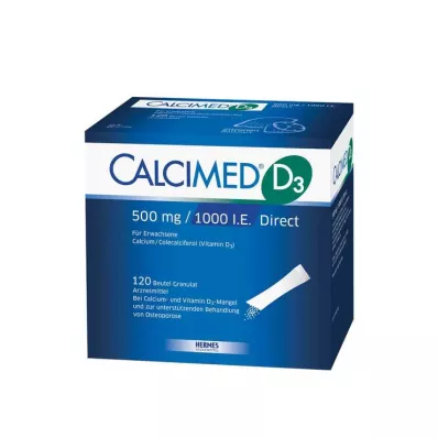 CALCIMED D3 500 mg/1000 I.U. Direct κόκκοι, 120 τεμάχια