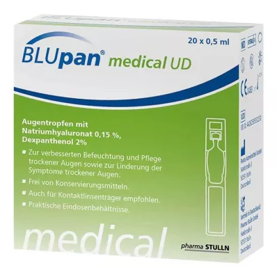 Οφθαλμικές σταγόνες Blupan Medical UD , 20Χ0,5 ml