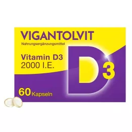 VIGANTOLVIT 2000 I.U. Βιταμίνη D3 μαλακές κάψουλες, 60 τεμάχια