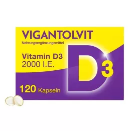 VIGANTOLVIT 2000 I.U. Βιταμίνη D3 μαλακές κάψουλες, 120 τεμάχια