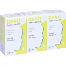 DEVIT Σταγόνες 2400 I.U./ml Σταγόνες από το στόμα, 3X10 ml