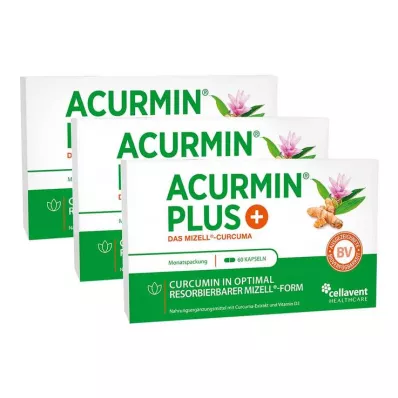 Acurmin Plus The Micellar Curcuma Soft Κάψουλες, 180 τμχ