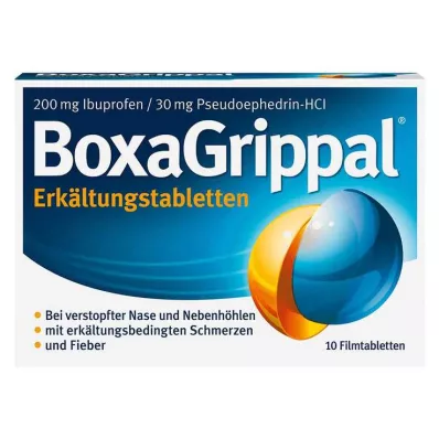 BoxaGrippal κρύα δισκία 200 mg/30 mg επικαλυμμένα με λεπτό υμένιο δισκία, 10 τεμ
