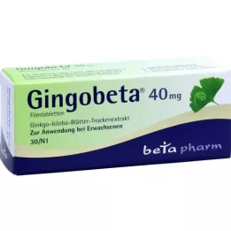 GINGOBETA Επικαλυμμένα με λεπτό υμένιο δισκία 40 mg, 30 τεμάχια