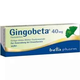 GINGOBETA Επικαλυμμένα με λεπτό υμένιο δισκία 40 mg, 30 τεμάχια