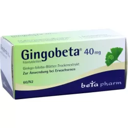 GINGOBETA Επικαλυμμένα με λεπτό υμένιο δισκία 40 mg, 60 τεμάχια
