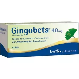 GINGOBETA Επικαλυμμένα με λεπτό υμένιο δισκία 40 mg, 60 τεμάχια