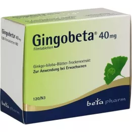 GINGOBETA Επικαλυμμένα με λεπτό υμένιο δισκία 40 mg, 120 τεμάχια