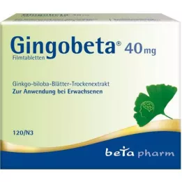 GINGOBETA Επικαλυμμένα με λεπτό υμένιο δισκία 40 mg, 120 τεμάχια