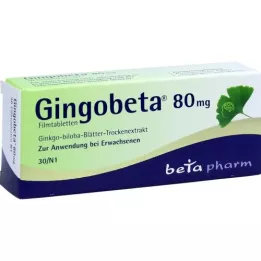GINGOBETA Επικαλυμμένα με λεπτό υμένιο δισκία 80 mg, 30 τεμάχια