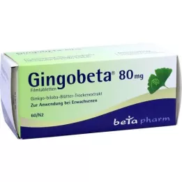 GINGOBETA Επικαλυμμένα με λεπτό υμένιο δισκία 80 mg, 60 τεμάχια