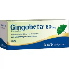 GINGOBETA Επικαλυμμένα με λεπτό υμένιο δισκία 80 mg, 60 τεμάχια