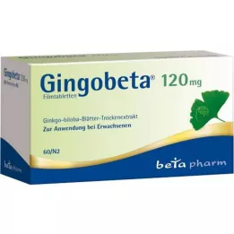 GINGOBETA 120 mg επικαλυμμένα με λεπτό υμένιο δισκία, 60 τεμάχια
