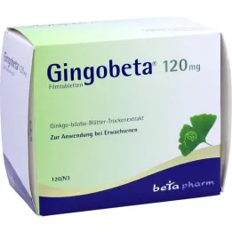 GINGOBETA 120 mg επικαλυμμένα με λεπτό υμένιο δισκία, 120 τεμάχια