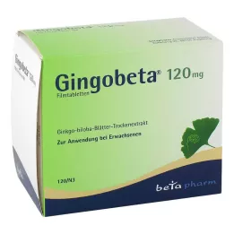 GINGOBETA 120 mg επικαλυμμένα με λεπτό υμένιο δισκία, 120 τεμάχια