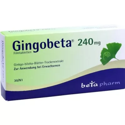 GINGOBETA 240 mg επικαλυμμένα με λεπτό υμένιο δισκία, 30 τεμάχια