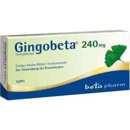 GINGOBETA 240 mg επικαλυμμένα με λεπτό υμένιο δισκία, 30 τεμάχια