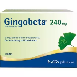 GINGOBETA 240 mg επικαλυμμένα με λεπτό υμένιο δισκία, 120 τεμάχια