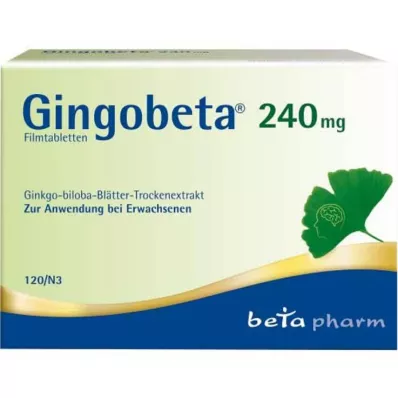 Gingobeta 240 mg επικαλυμμένα με λεπτό υμένιο δισκία, 120 τεμ