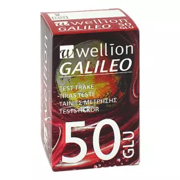 WELLION GALILEO Δοκιμαστικές ταινίες γλυκόζης αίματος, 50 τεμάχια
