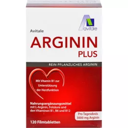 ARGININ PLUS Βιταμίνη B1+B6+B12+Φολικό οξύ επικαλυμμένα με λεπτό υμένιο δισκία, 120 τεμάχια