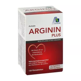 ARGININ PLUS Βιταμίνη B1+B6+B12+Φολικό οξύ επικαλυμμένα με λεπτό υμένιο δισκία, 120 τεμάχια