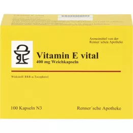 VITAMIN E VITAL 400 mg Rennersche Apotheke Weichk., 100 τεμάχια