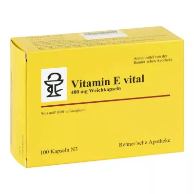 Vitamin E vital 400 mg Rennersche Apotheke Softk.(100 τεμάχια)