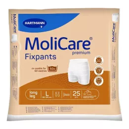 MOLICARE Premium Fixpants με μακρύ πόδι μέγεθος L, 25 τεμάχια