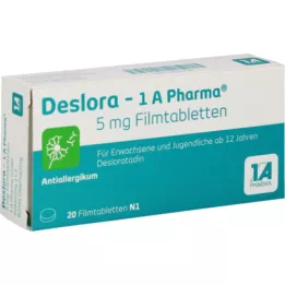 DESLORA-1A Pharma 5 mg επικαλυμμένα με λεπτό υμένιο δισκία, 20 τεμάχια