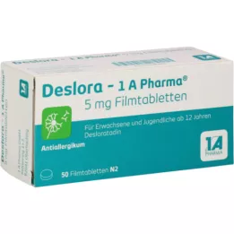 DESLORA-1A Pharma 5 mg επικαλυμμένα με λεπτό υμένιο δισκία, 50 τεμάχια