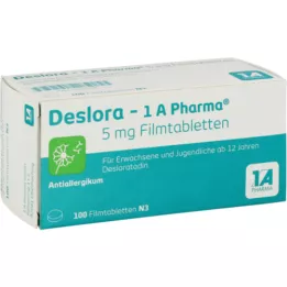 DESLORA-1A Pharma 5 mg επικαλυμμένα με λεπτό υμένιο δισκία, 100 τεμάχια