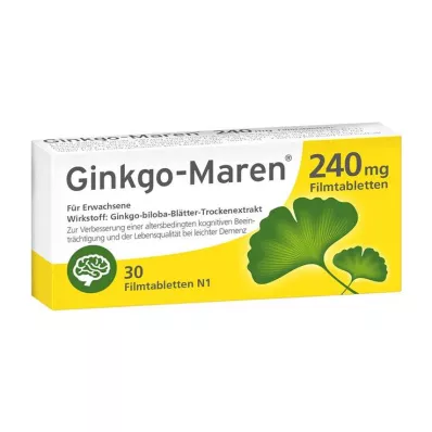 Ginkgo-Maren 240 mg επικαλυμμένα με λεπτό υμένιο δισκία, 30 τεμ