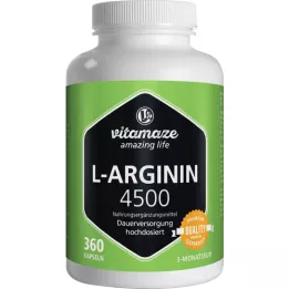 L-ARGININ HOCHDOSIERT 4.500 mg κάψουλες, 360 τεμάχια